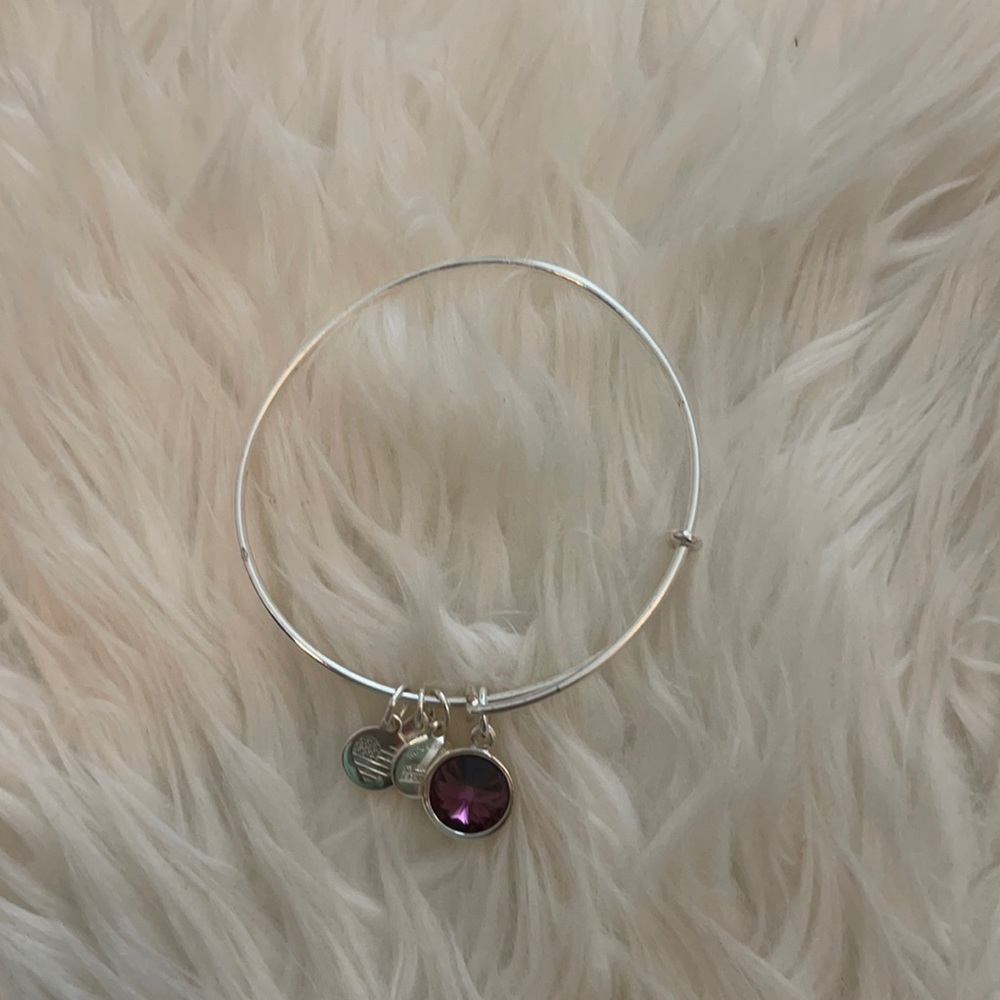 Alex and Ani Amythest bracelet
